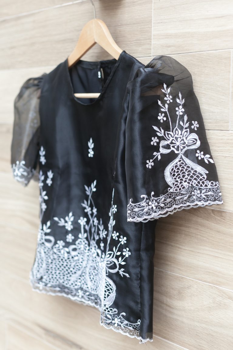Womenâs Barong Tagalog Filipiniana Organza Kimona (size S) â Filshopper