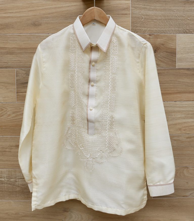 Men’s Barong Tagalog Organza with Lining (size M) – Filshopper Singapore
